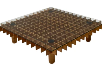 XL Kyoto Graphic Coffee Table by Gianfranco Frattini for Ghianda / Knoll, 1974